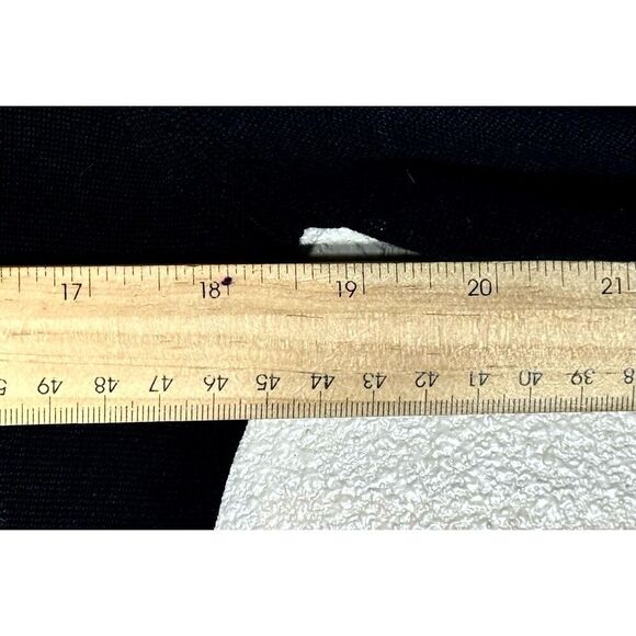 Jarbo Black Mink Blend Long Sleeve Knit Crewneck Women's Midi Dress Small - Picture 9 of 9